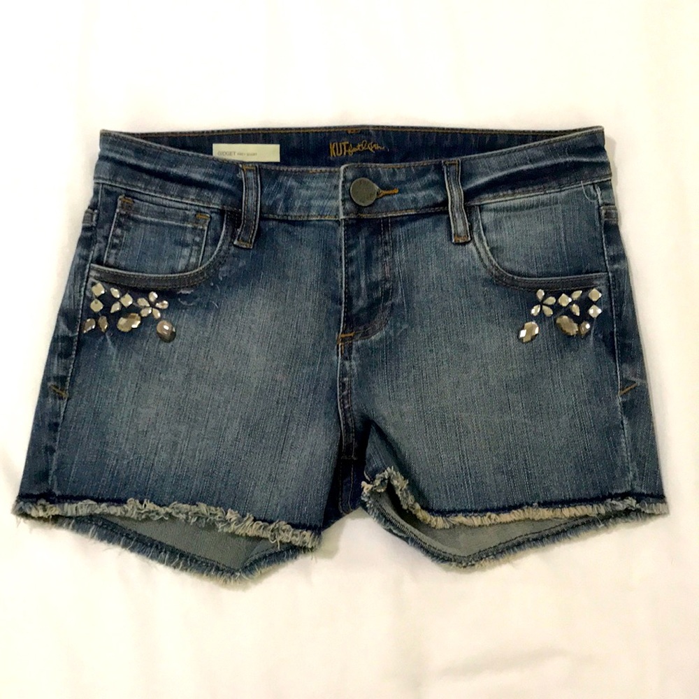 💎 Kut From The Kloth Gidget Frey Denim Shorts